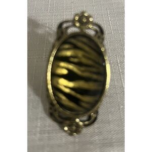 Vintage Zebra Statement Ring‎